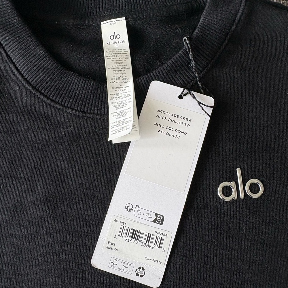 ALO Yoga Dark Crewneck Sweater